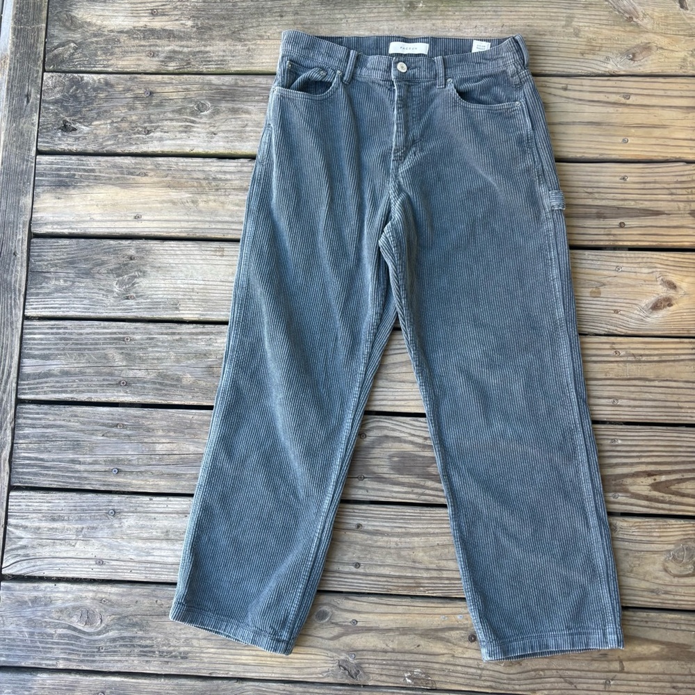 Pac Sun Dylan Baggy Grey Corduroy Pants
